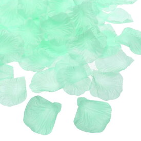 PATIKIL 人工バラの花びら 1000個のフェイクフラワーシルクペタル装飾用品 よいな夜の結婚式パーティーイベントデコレーション用品 ティール