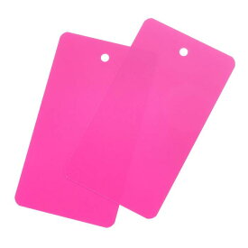 防水アイレット穴付きプラスチックしゅっかタグ 製品識別タグ バルブマーキング 屋外タグ付け 5x9cm/1.97x3.54" 200枚入り ピンク