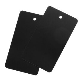 防水アイレット穴付きプラスチックしゅっかタグ 製品識別タグ バルブマーキング 屋外タグ付け 5x9cm/1.97x3.54" 200枚入り 黒