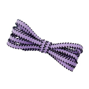 Elerevyo Flat Colorful Shoelaces Work Boot Laces Fashion Shoe Laces for Sneakers 2 Pairs Purple-Black 180cm/70.87