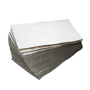 断熱マット 車用断熱マット 吸音マット 防音フォーム 断熱材 断熱シート デッドニング 遮音防音材料 アルミ箔 熱反射 吸音 自動車 ドア断熱 エンジン 屋根用 50cm*30cm 厚さ5mm 27枚入り