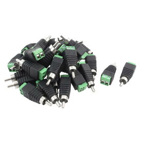 RCAオスコネクタ オーディオビデオ CAT5 CAT6 ケーブル 30個入り