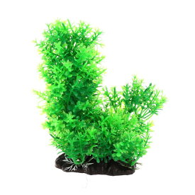 VOCOSTE 水族館プラスチック植物ツリー 水族館 模擬 プラスチック 植物 水槽 風景植物装飾用 1個 グリーン 16 cm