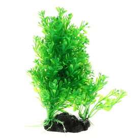 VOCOSTE 水族館プラスチック植物ツリー 水族館 模擬 プラスチック 植物 水槽 プラスティックツリー 風景植物装飾用 1個 グリーン 20 cm