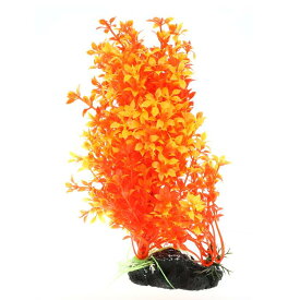 VOCOSTE 水族館プラスチック植物ツリー 水族館 模擬 プラスチック 植物 水槽 プラスチックプラント 風景植物装飾用 1個 レッド 20 cm