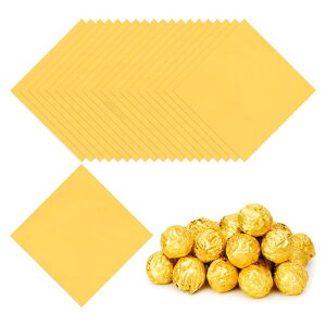 PATIKIL 3x3�C���`�̔��L�����f�B���b�p�[ 200���̐����`����A���~���L�����f�B��� DIY�`���R���[�g�L�����f�B�̕�����p ��