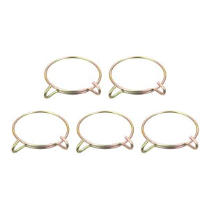 燃料ラインホースクランプ 単線チューブスプリングクランプ 5個入り 60mm内径 58-58.5mmホース適用 65Mnスチール エアホース用 ウォーターホース用 シリコンチューブ用