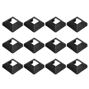 PATIKIL 12�p�b�N�t�F���X�|�X�g�X�J�[�g 1.6 x 1.6�C���`�X�N�G�A�X�v���b�g�X�^�C���f�b�L�|�X�g�x�[�X�J�o�[�v���X�`�b�N�t�����W�x�[�X�V���[ �肷��t�F���X�K�i�肷��|�[�`�p�e�B �I�p