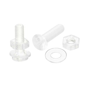 M3 x 12mm �v���X���l�W �i�b�g �i�b�g�ƕ����b�V���[�t�� �v���X�`�b�N PC�M�����{���g ���� 20�Z�b�g