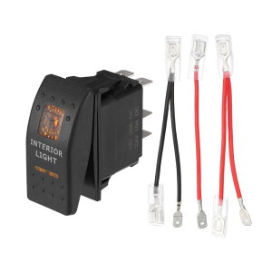 VekAuto 5sUTVCeACgbJ[XCb`Lbg 20A/12V 10A/24V SPSTIIt  ԗ D gb Nɔėp hA B S IWCeALEDƃC[t