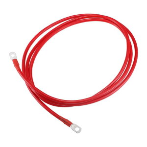 A ABSOPRO 6 AWG�o�b�e���[�P�[�u�� ���� 243cm 8FT 6 AWG�Q�[�W �J�[�o�b�e���[�C���o�[�^�[�P�[�u�� 5/16�C���`���O ���� �ԐF