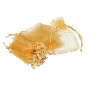 �I�[�K���W�o�b�O �I�[�K���W�����l�b�g�o�b�O 5cm x 7cm �h���[�X�g�����O �|�[�` ���� ���b�V���o�b�O �M�t�g �W���G���[ �E�F�f�B���O �p�[�e�B�[ �N���X�}�X �L�����f�B�[ �S�[���h�F 50��