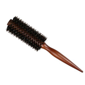 VOCOSTE ヘアブラシ ラウンドブラシ ヘアスタイルウェーブスタイリング ツール Brush ウッドブラウン 4.8cm