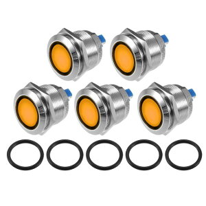 X AUTOHAUX 5��LED�C���W�P�[�^�[���C�g 22mm 230V AC ���^���V�F�� �h���p�C���b�g�_�b�V���V�O�i�������v �ԗ��g���b�N�p�C�G���[