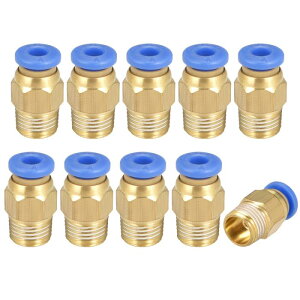�N�C�b�N�p�� ��C���R�l�N�^ PC4-01 4mmOD 1/8 G �I�X�X�g���[�g�˂��R�l�N�^ 10����