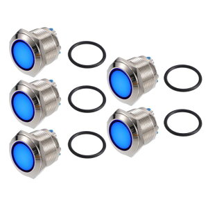X AUTOHAUX 5���� �C���W�P�[�^�[���C�g 22mm 12V AC DC ���^���V�F�� �h�� �p�C���b�g �_�b�V�� �V�O�i�������v �ԗ� �g���b�N �{�[�g �C���e���A �u���[