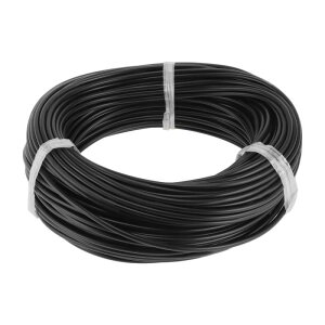 Partuto 1 Pcs 20AWG ユニバーサルグラウンドワイヤーカーラジオ、自動車、カースピーカーパワーワイヤー 完全絶縁& ソフトタッチジャケット TC 黒い 164FT 2コンダクター