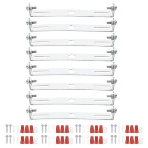 PATIKIL 120mm (4.72") ユニバーサルライト取り付け スタンドキット 8セットライトクロスバーてんじょうライトプレート 壁ライトてんじょうライトペンダントシャンデリア用ネジ付き