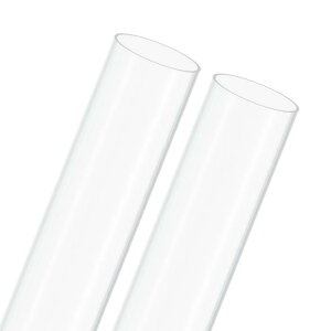 M METERXITY 2�p�b�N�̃N���A�v���X�`�b�N�`���[�u 47mm[1.85"] ID x 50mm[1.97"] OD ���Ռ������|���J�[�{�l�[�g�ۃp�C�v ������/�Ɩ�/����/�͌^�p �v���X�`�b�N�`���[�r���O [245mm/10IN]