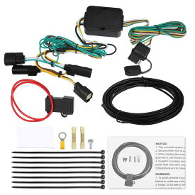 トレーラーワイヤーハーネス トレーラーコンバーター 118494 4ピン 4ウェイ Fordに対応 Transit-150 250 350 2015-2022に対応 1セット