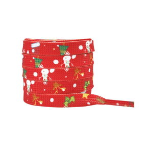Elerevyo Christmas Flat Shoe Laces for Adults, Men, Him, Women, Teens, Christmas Decorations Shoestrings 1 Pair Christmas 8 140cm/55.1