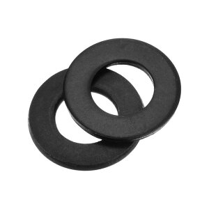 110個 炭素鋼フラットワッシャー M8x16x1.5mm黒酸化グレード8.8ワッシャー ネジボルト機械修理用シールガスケットフラットリング 屋外建設