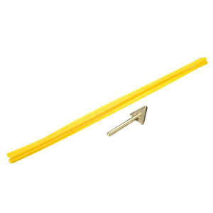 5個 黄色 プラスチック溶接棒9.5mm x 500mm PEフラットリボン溶接ストリップ 修理用 平滑ツール フォークリフトパレット ごみ箱 修理に適しています(0.4インチ x 20インチ)