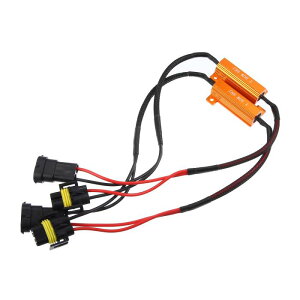 X AUTOHAUX LED�Ԃ̃w�b�h���C�g Canbus�f�R�[�_�[ �G���[�t���[�x����R��f�R�[�_�[���� �t���b�J�h�~��R�� 2�� H11/H9/H8