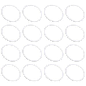 PATIKIL 85 mm プラスチッククラフトリング 32個 PP プラスチック ドリームキャッチャーリング マクラメリース フローラルラウンドフープリング DIY クラフト壁掛け結婚式装飾用 ホワイト