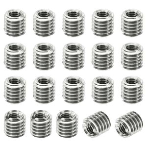 PATIKIL �l�W�A�_�v�^�[ �X���[�u���f���[�V���O�i�b�g 20�� M5x0.8�I�X-M3x0.5���X �C���T�[�g�i�b�g�C�� �l�W�����@ �X�e�����X���t�@�X�i�[ 5 mm