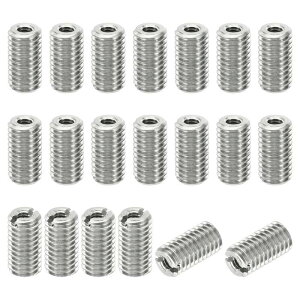 PATIKIL �l�W�A�_�v�^�[ �X���[�u���f���[�V���O�i�b�g 20�� M8x1.25�I�X-M4x0.7���X �C���T�[�g�i�b�g�C�� �l�W�����@ �X�e�����X���t�@�X�i�[ 15 mm