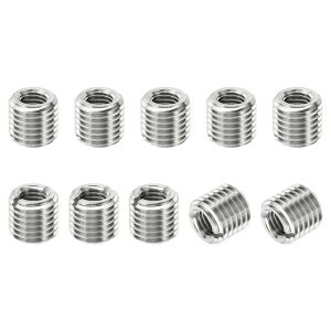 PATIKIL �X���b�h�A�_�v�^�[�X���[�u���f���[�V���O�i�b�g 10�Z�b�g M16x2���X����M10x1.5���X�� �C���p�C���T�[�g�i�b�g�X�N�����[���f���[�T�[�X�e�����X�X�`�[���t�@�X�i�[15mm