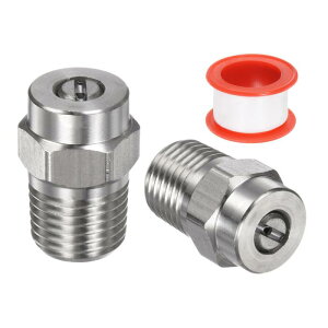 M METERXITY 2�Z�b�g �T�[�t�F�X�N���[�i�[�`�b�v - 15�x 1/4�C���`NPT �I�X #15045 �������m�Y�� �����p�m�Y�� �X�e�����X�|�� �V�[�����O�e�[�v�t�� (�I���t�B �X 1.311mm)
