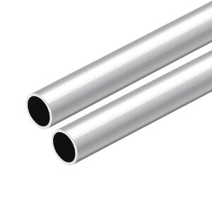 6063�A���~�j�E���ۊ� 300mm���� �O�a14-15mm �V�[�����X�A���~�j�E���X�g���[�g�`���[�u 12mm ID x 14mm OD�A2��