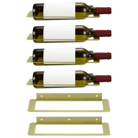 お酒置き ワインホルダー ワインスタンド 家庭キッチンバー装飾 ワインボトル展示 メタル アイロン ゴールド