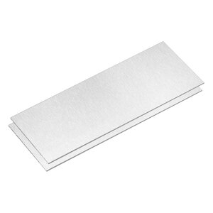 6061 �A���~�j�E���V�[�g 2 �� 250mm x 100mm �����`�A���~�j�E���v���[�g ���� 0.8mm �̕���ȋ����X�g�b�N �ی�t�B�����t��