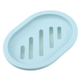 VOCOSTE 石鹸皿 石鹸クリーニング保管庫 家庭用 バスルーム用 キッチン用 プラスチック 13x9.5cm ライトブルー