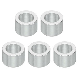 PATIKIL M5アルミスペーサー 5個セット メタルスペーサーアルミニウム 5.2mm ID x 8mm OD x 5mm L 1/5"またはM5ネジボルト用 丸型スペーサースクリュースタンドオフ