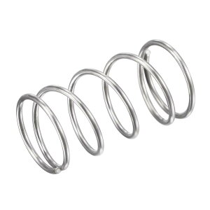 圧縮バネ 外径16mm 線径1.2mm 押しバネ 圧縮スプリング 304ステンレス バネ コイルばね 圧縮ばね 長さ30mm 圧縮長さ19.5mm 耐荷重15.7N シルバー 5個入り