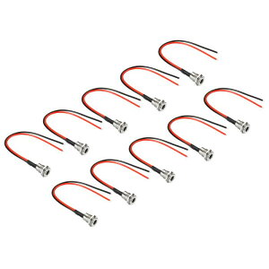 PATIKIL 5.5 x 2.5mm 10 DCdWbN \PbglW X}Eg A_v^RlN^ LED Xgbv Jp 15CM 18AWGP[ut