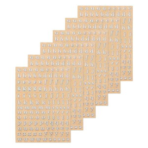 ���^�[���W���X�e�b�J�[ 3D A - Z �~�j�A���t�@�x�b�g�X�e�b�J�[ ���^���b�N�X�p�[�N������ ������ �����p �l�C���X�N���b�v�u�b�L���O ������ 3 mm �V���o�[ 6�V�[�g