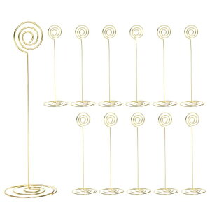 �e�[�u���ԍ��z���_�[ �~�` �X�`�[���ʐ^�z���_�[ �ڋʃe�[�u�� �v���C�X�J�[�h�z���_�[�p ������I�� �I�t�B�X �ƒ�p 220 mm���� �S�[���h�g�[�� 12��