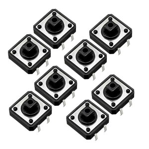 �����{�^���X�C�b�` �^�N�g�X�C�b�` 12x12x7.30mm DC12V 50mA 50����