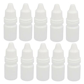 ドロップボトル 5ml 点滴器 PE プラスチック 点滴 圧搾可能な 空っぽ ボトル ホワイト 10個入り