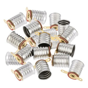 �����v�\�P�b�g E10 DC 30V 2�s�� 19x13 mm �d���z���_�[�l�W�x�[�X ��t�t�� �j�b�P�����b�L�� �V���o�[�g�[�� 20��