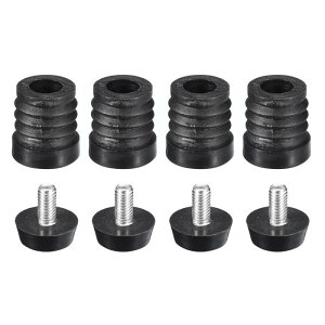 4Pcs���E���h�`���[�u�p ���x�����O�t�B�[�g�t���C���T�[�g 19mm/0.75 OD���E���h�`���[�u�p M6�X���b�h �u ���b�N�v���X�`�b�N�� �Ƌ�p�`�F�A���b�O�v���O�u �����L���O�G���h�L���b�v�C���T