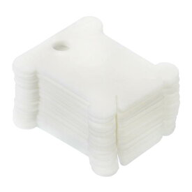 PATIKIL プラスチック フロスボビン 200個 裁縫糸カードボード クロスステッチ 刺繍収納オーガナイザー用 ホワイト
