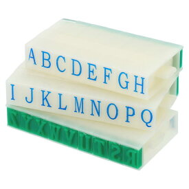 PATIKIL 取り外し可能なレタースタンプ プラスチック 26桁 フォントサイズ3 アルファベットA-Z 組み合わせセット カード スクラップブック 教育用