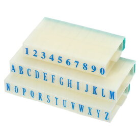 PATIKIL 取り外し可能なナンバーレタースタンプ プラスチック 9+26桁 フォントサイズ4 数字0-9 アルファベットA-Z 組み合わせセット カード スクラップブック 教育用
