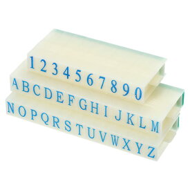 PATIKIL 取り外し可能なナンバーレタースタンプ プラスチック 9+26桁 フォントサイズ3 数字0-9 アルファベットA-Z 組み合わせセット カード スクラップブック 教育用